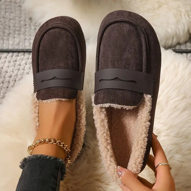 Mocassins en fourrure douillets