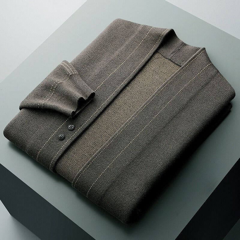 Cardigan en laine tissée