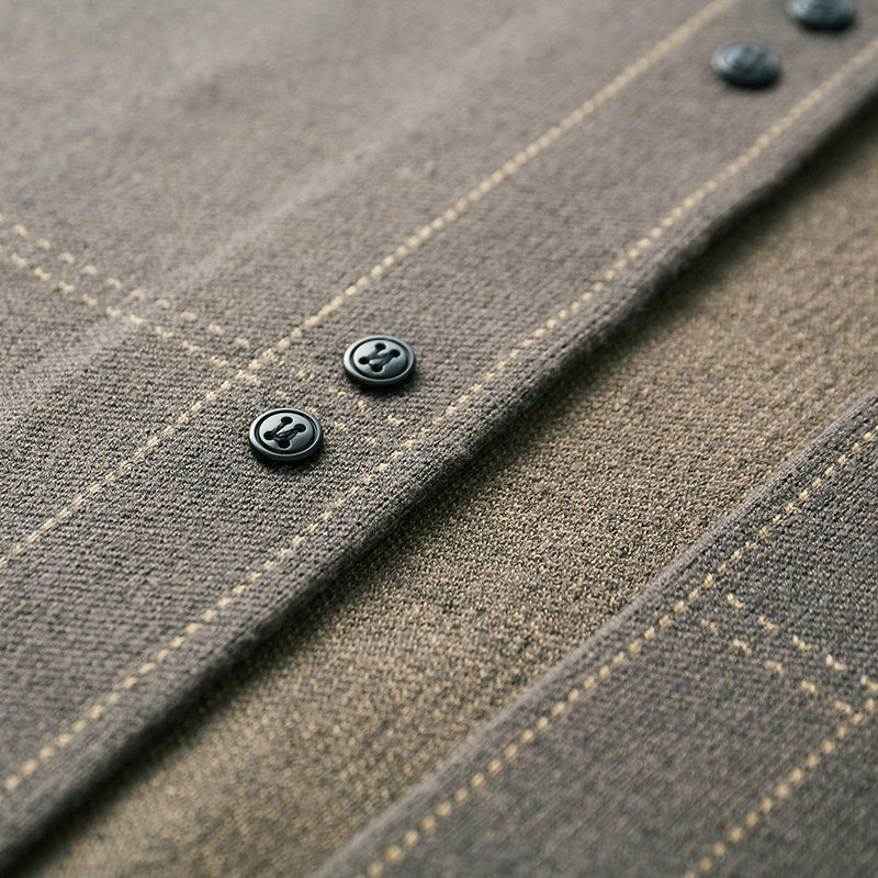 Cardigan en laine tissée