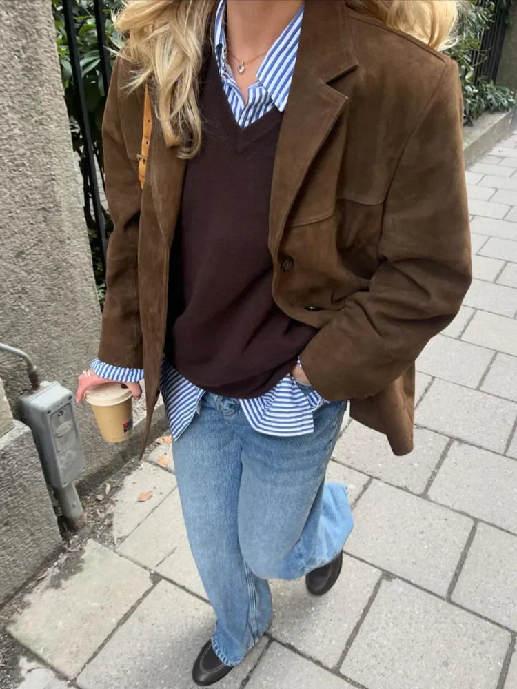 Sophie™  | Veste courte marron pour femmes