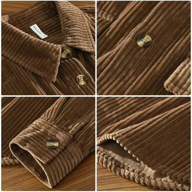 Chemise en velours côtelé
