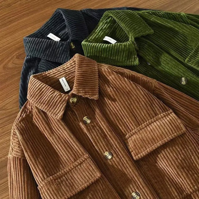 Chemise en velours côtelé