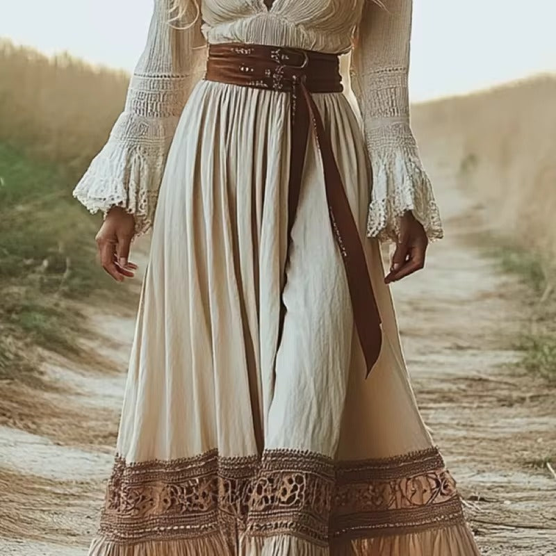 Robe Boho imprimée de style ethnique pour femme