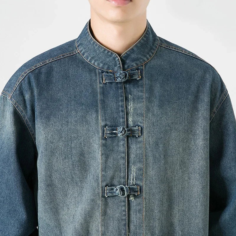 Chemise en jean délavée Neo