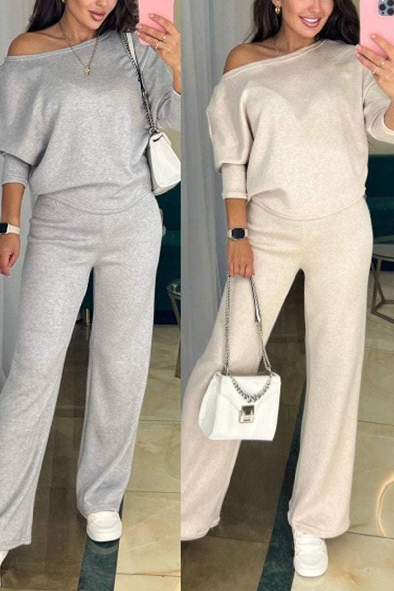 Ensemble avec un haut et un pantalon décontracté