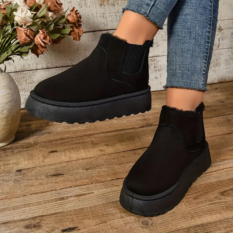 Bottines intérieur fourrure chaud et confortable