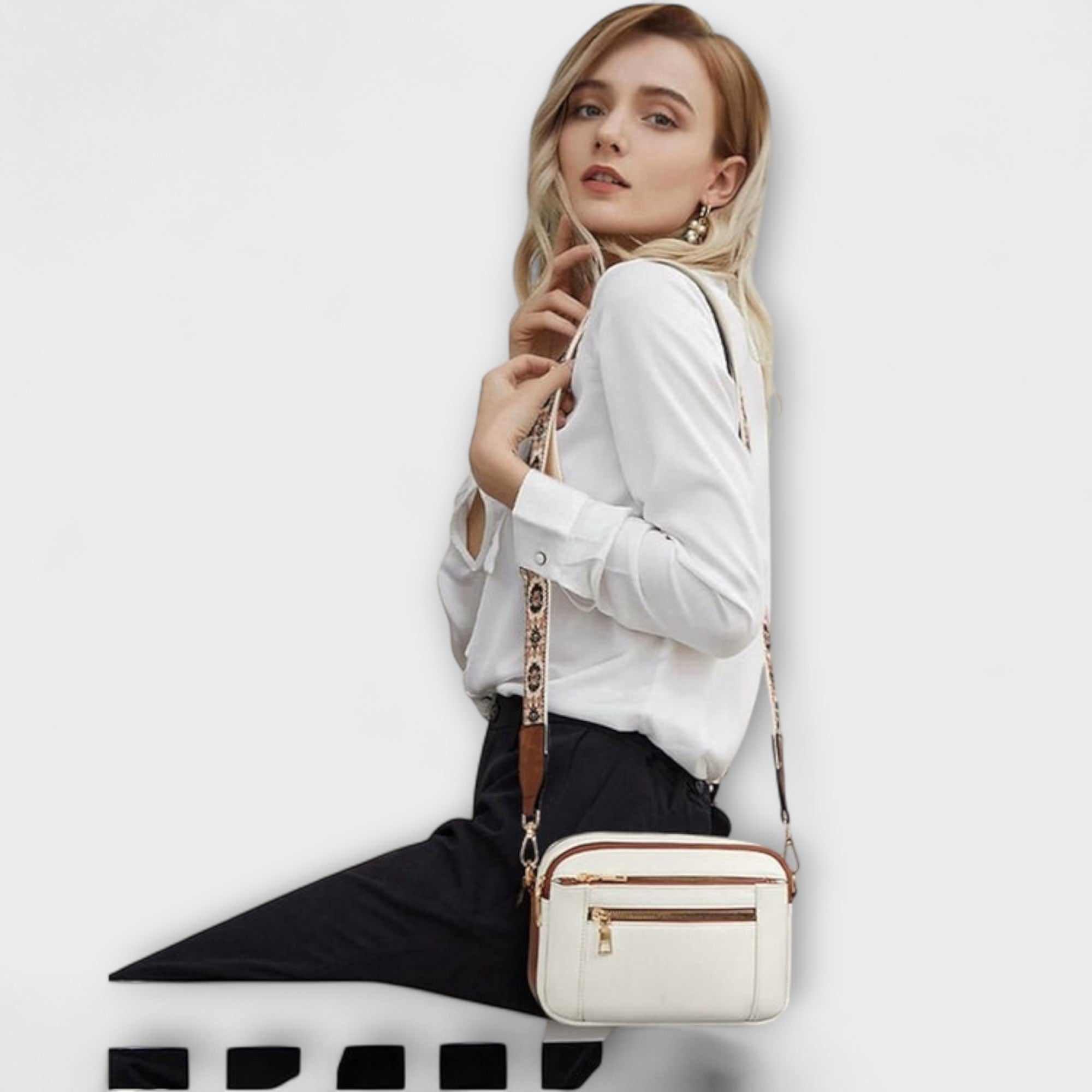 Mira™ -  Élégante sacoche en cuir