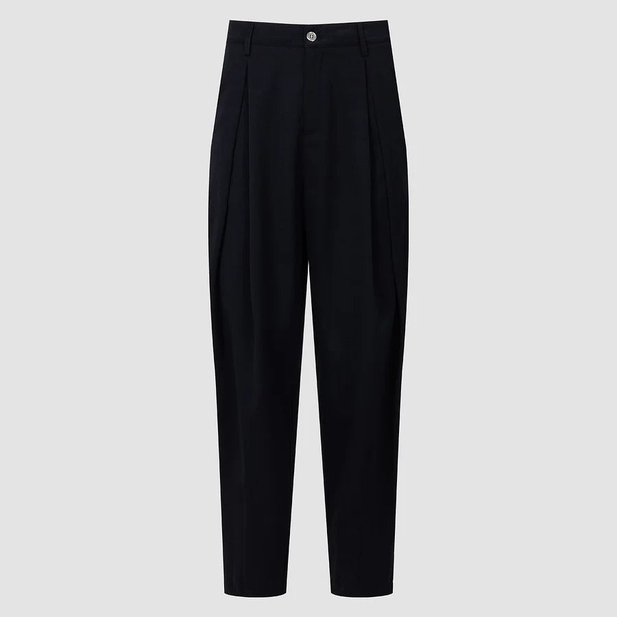 Pantalon large à plis chic et décontracté