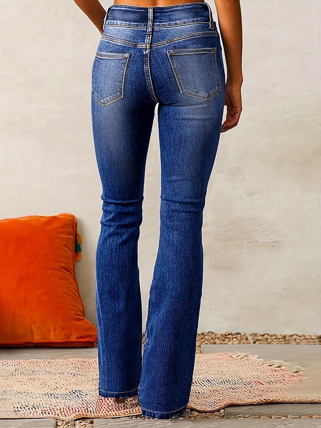 Marylène™  – Jean évasé taille haute tendance