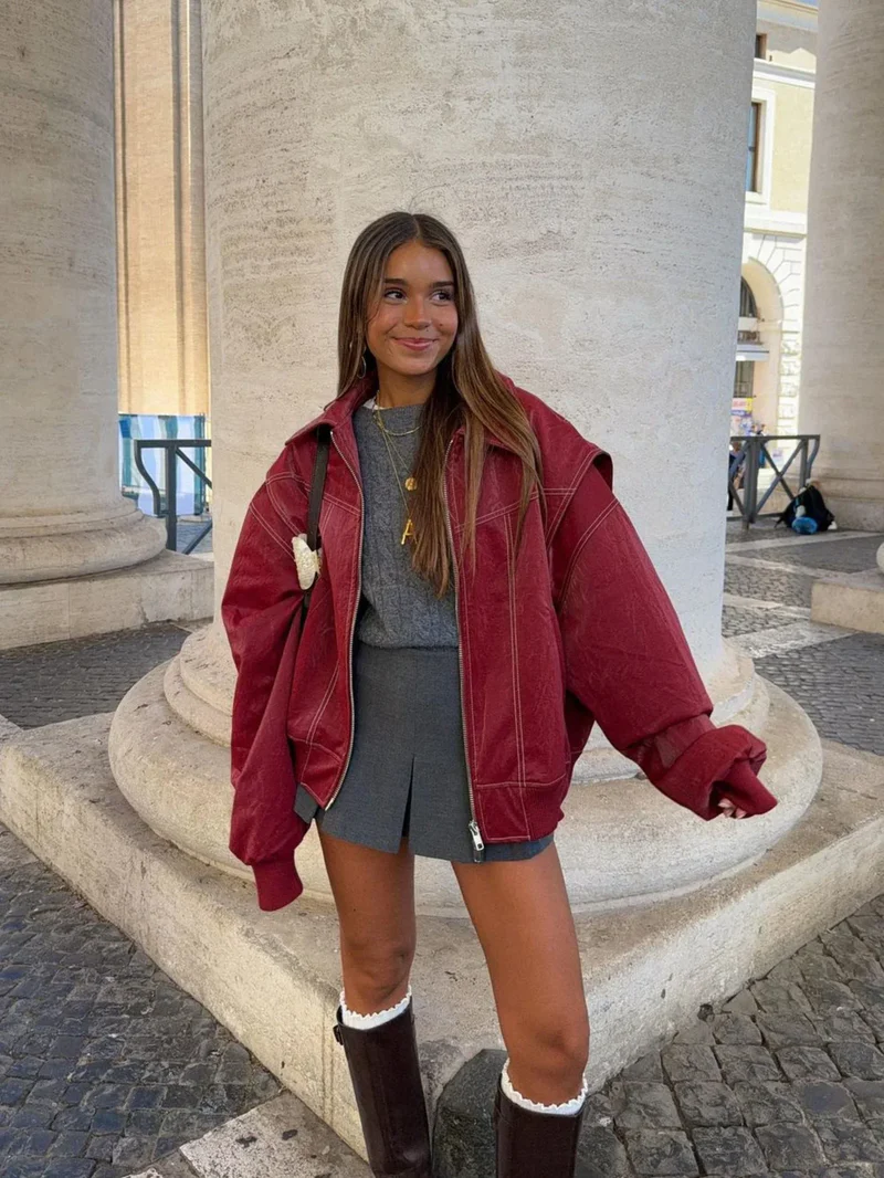 Louise™  | Veste oversize contrastée - Vente limitée