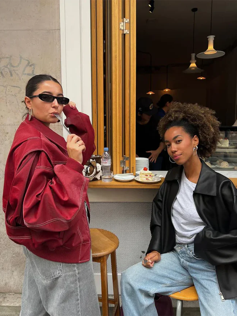 Louise™  | Veste oversize contrastée - Vente limitée