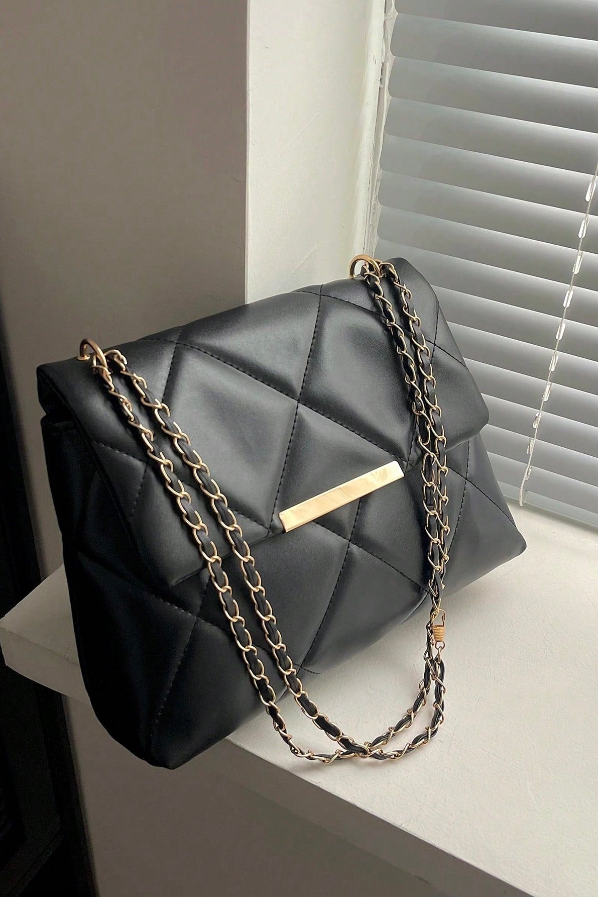 Violette™  Sac à main à carreaux avec rabat pour femme