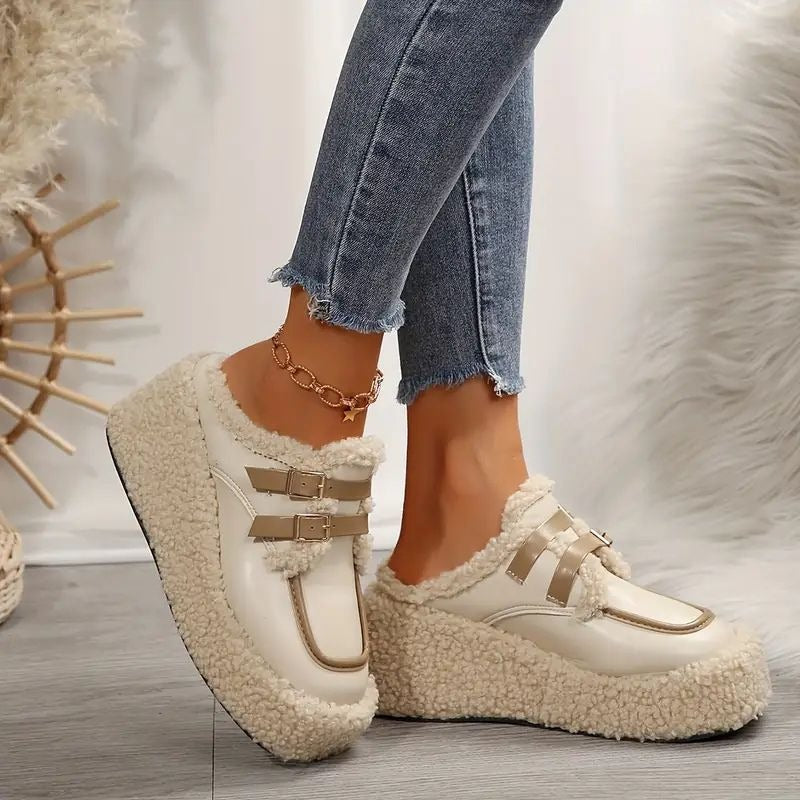 Mocassins d'hiver chic et douillet