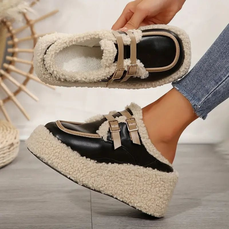 Mocassins d'hiver chic et douillet